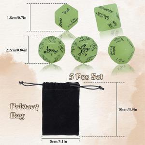 ألعاب زوجية رومانسية - 5 قطع نرد لتقوية العلاقات مع حقيبة تخزين